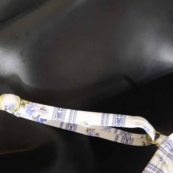 NWT ANTONIO MELANI BLUE BELTED ABYSS FLORAL/STRIPED ONE PIECE SWIMSUIT SZ L - Picture 13 of 16